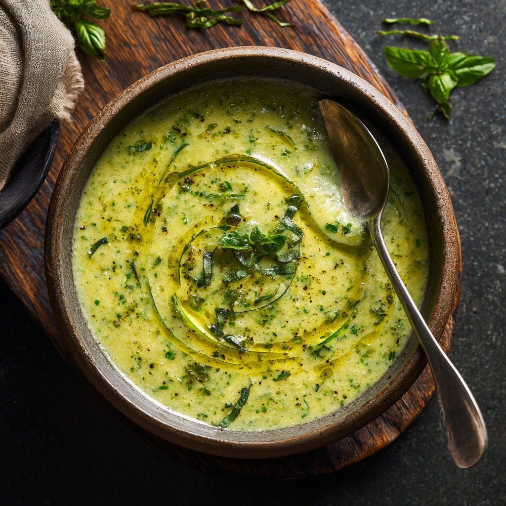 Spring Zucchini And Herb Soup