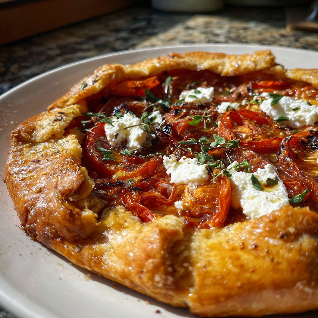 Tomato Galette with Whipped Ricotta