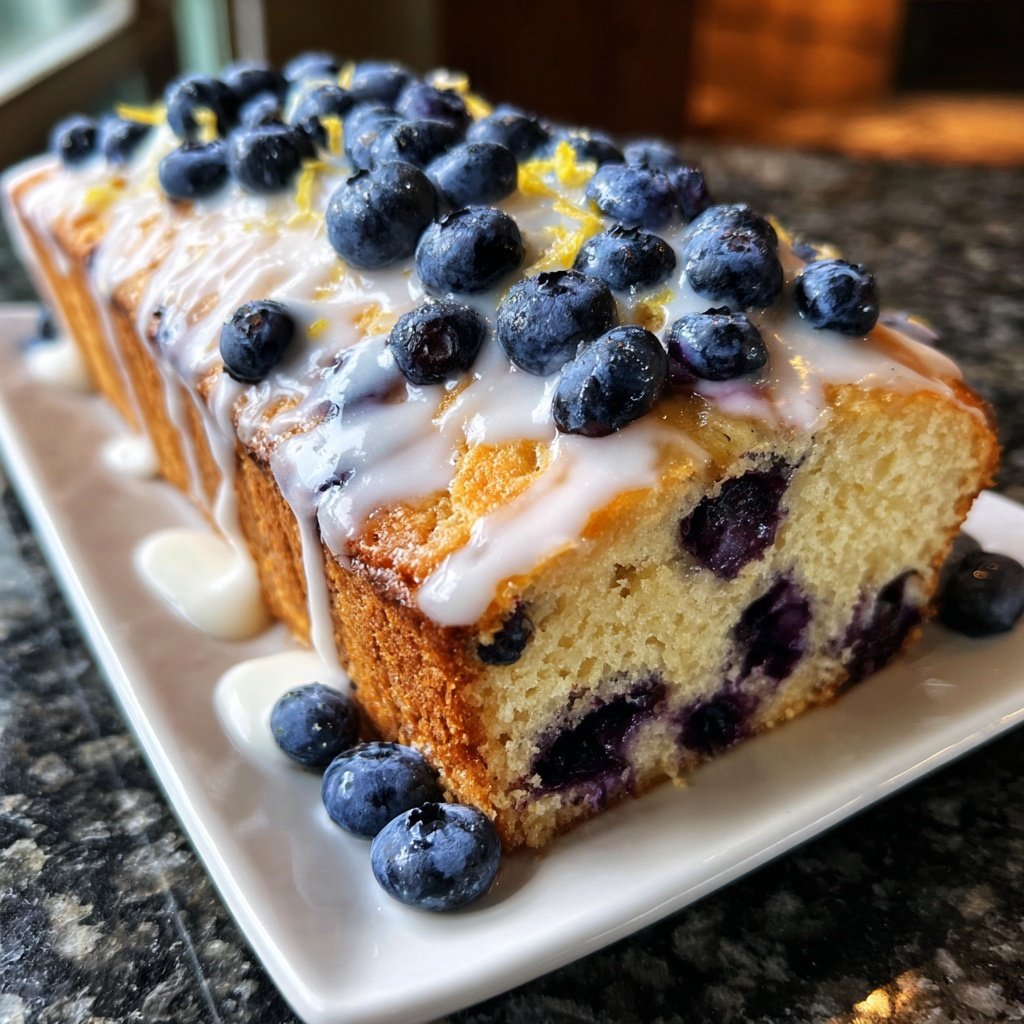 Baking & Desserts Lemon Blueberry Loaf Cake