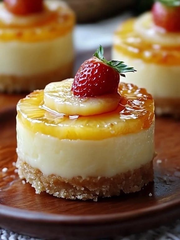 Individual Pineapple Cheesecakes Bliss
