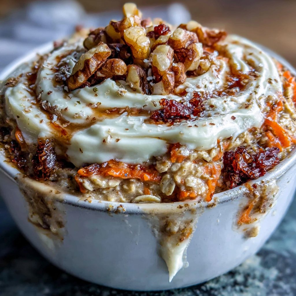 Carrot Cake Breakfast Oatmeal
