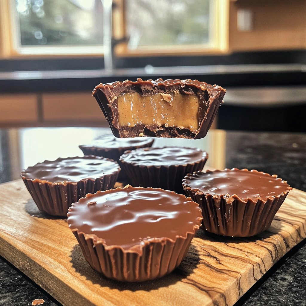 Homemade Peanut Butter Cups with Almond Butter
