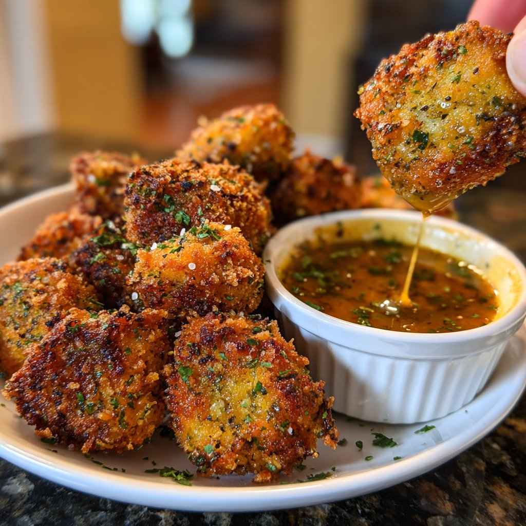 Crispy Cauliflower Herb Nuggets