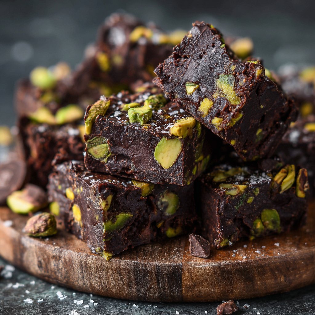 Chocolate Pistachio Energy Squares