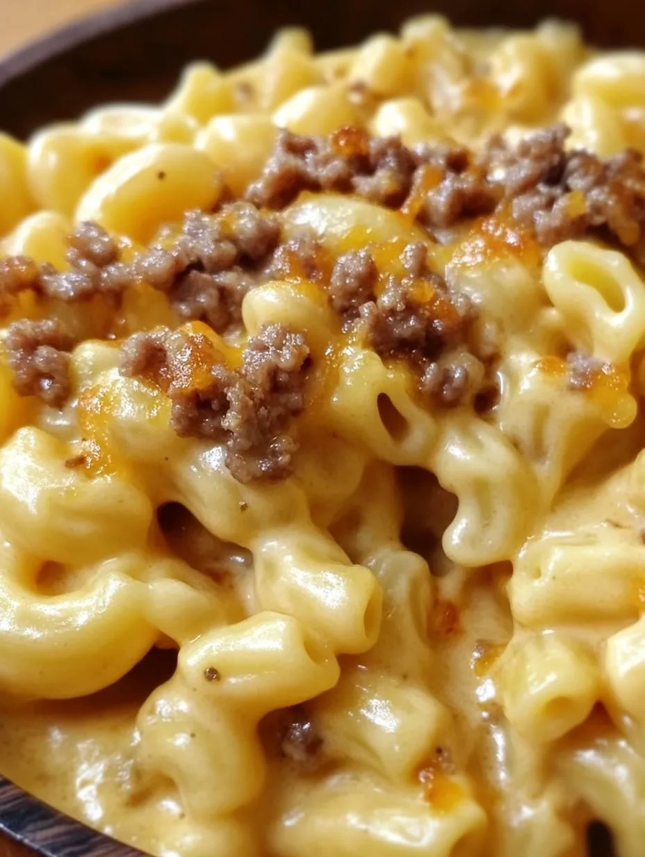 The Best Hamburger Mac & Cheese