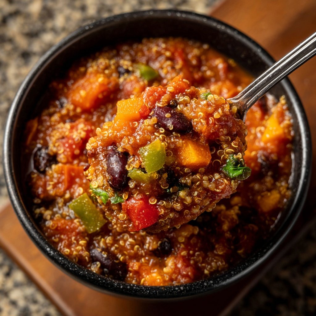 Healthy Crockpot Quinoa Chili