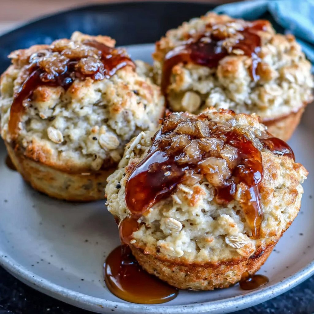Honey Oat Breakfast Muffins