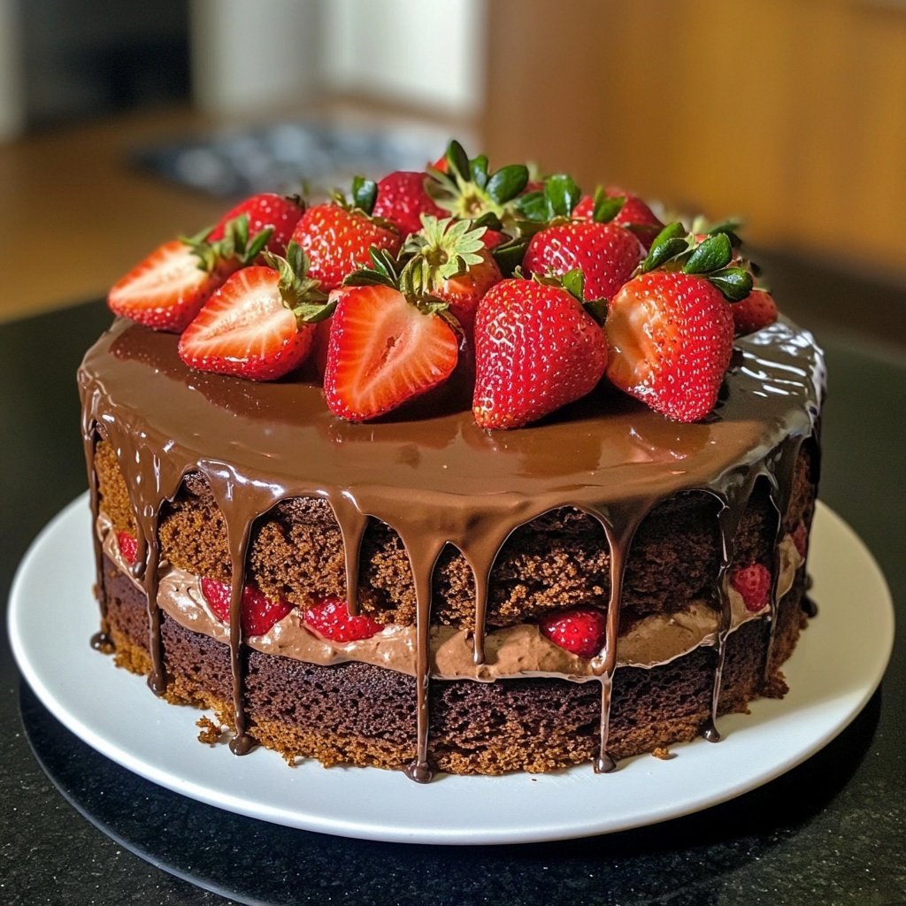 Strawberry Chocolate Cake