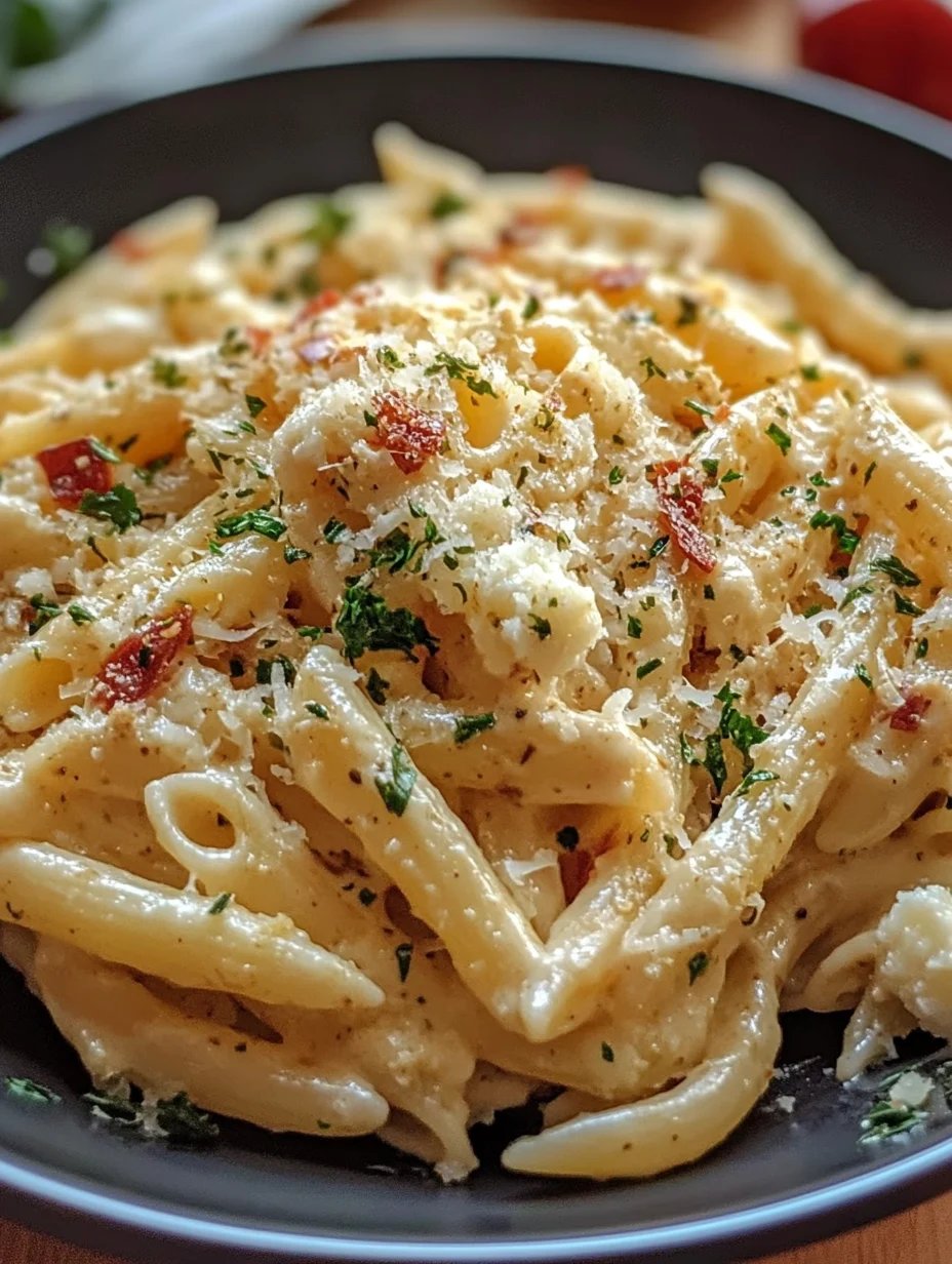 One Pot Creamy Garlic Pasta
