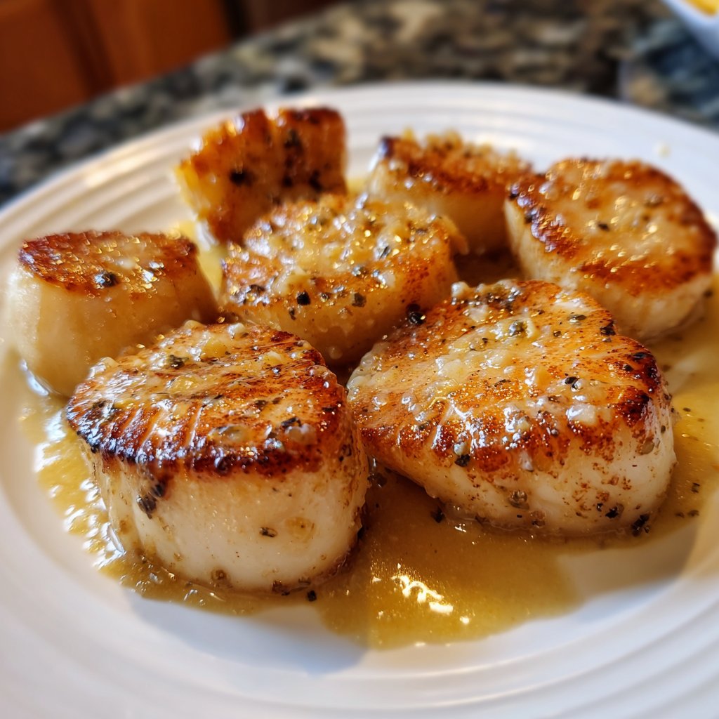 Scallops with Vanilla Butter Sauce