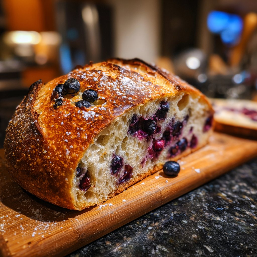 Lemon Blueberry Sourdough Bread Spring Recipe