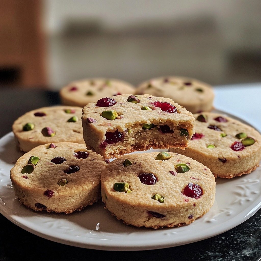 Cranberry Pistachio Shortbread Cookies: The Holiday Cookie That Actually Looks Fancy