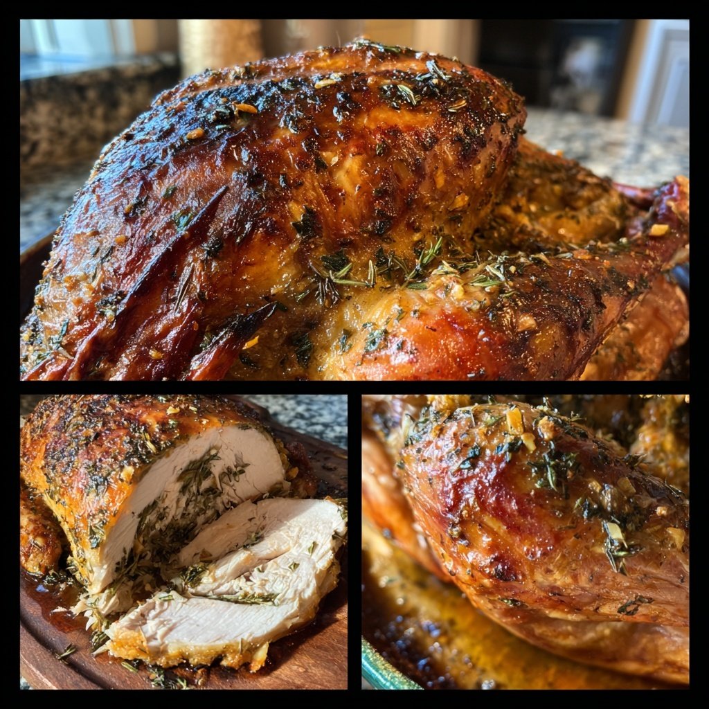 Seasonal & Festive Thanksgiving Herb Stuffed Turkey