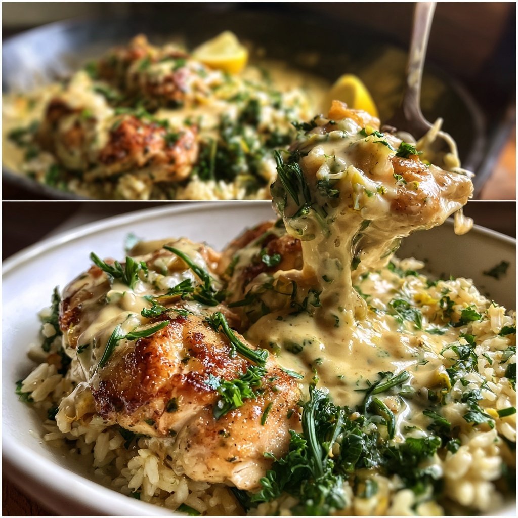 Creamy Lemon Chicken And Rice