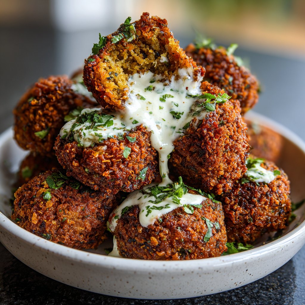 Super Bowl Crispy Falafel Nuggets